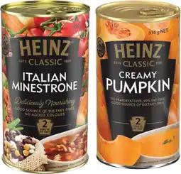 IGA Heinz Classic Soup 520‑535g Selected Varieties offer
