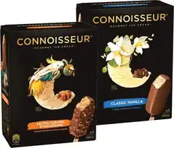 IGA Connoisseur Gourmet Ice Cream 4‑6 Pack Selected Varieties offer