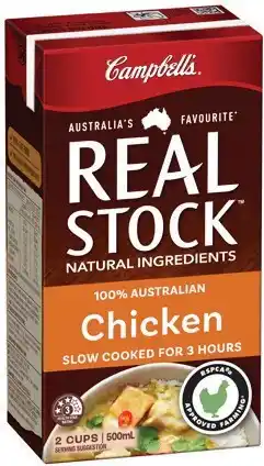 IGA Campbell’s Real Stock Selected Varieties offer