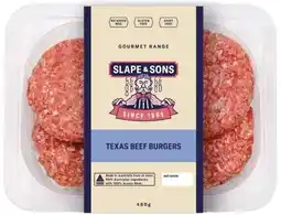 IGA Slape & Sons Texas Beef Burgers offer