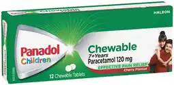 IGA Panadol Children 7+ Years Chewable Paracetamol Tablets offer