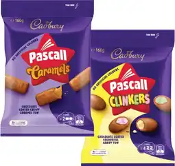 IGA Pascall Chocolate Share Bag 160‑185g or Cadbury Bitesize 120‑150g Selected Varieties offer