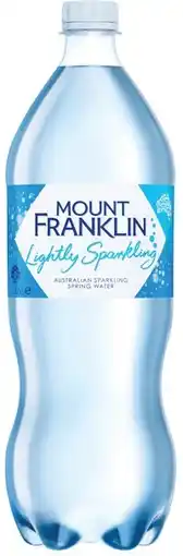 IGA Mount Franklin Lightly Sparkling Water Selected Varieties offer