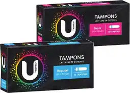 IGA U By Kotex Slim Tampons Selected Varieties offer