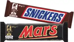 IGA Mars Medium Bars 42-50g or M&M’s 35-49g Selected Varieties offer