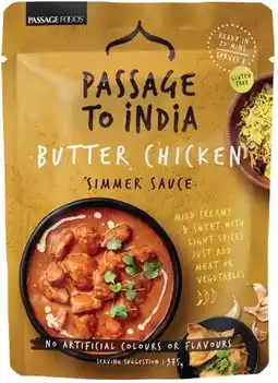 IGA Passage To India Simmer Sauce Selected Varieties offer