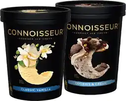 IGA Connoisseur Gourmet Ice Cream Selected Varieties offer