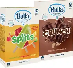 IGA Bulla Ice Cream or Frozen Yoghurt Sticks 8‑14 Pack Selected Varieties offer
