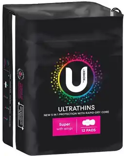 IGA U By Kotex Pads Selected Varieties offer