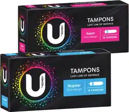 IGA U By Kotex Slim Tampons Selected Varieties offer