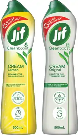 IGA Jif Cream Cleanser Selected Varieties offer