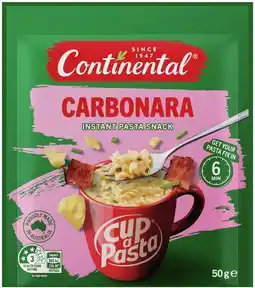 IGA Continental Cup a Pasta 50‑62g Selected Varieties offer