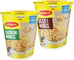 IGA Maggi Cup Noodles 58‑65g Selected Varieties offer