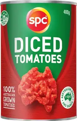 IGA SPC Diced or Crushed Tomatoes 400‑410g Selected Varieties offer