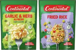 IGA Continental Flavoured Rice 115-125g or Pasta & Sauce 80g Selected Varieties offer