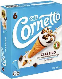 IGA Streets Cornetto Ice Cream Cone Selected Varieties offer