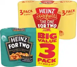 IGA Heinz Beanz or Spaghetti 3x300g Selected Varieties offer