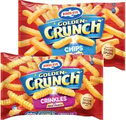 IGA Birds Eye Golden Crunch Chips Selected Varieties offer