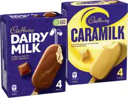 IGA Cadbury Ice Cream Sticks Selected Varieties offer