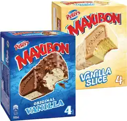 IGA Peters Maxibon, Oreo or Nestlé Kit Kat Ice Cream 4 Pack Selected Varieties offer