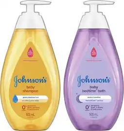 IGA Johnson’s Baby Bedtime Bath, Shampoo or Oil 500mL Selected Varieties offer