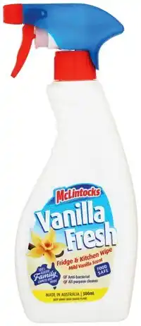 IGA McLintocks Vanilla Fresh Fridge Wipe & Deodoriser offer