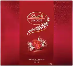 IGA Lindt Lindor Chocolate Gift Box 147‑150g Selected Varieties offer