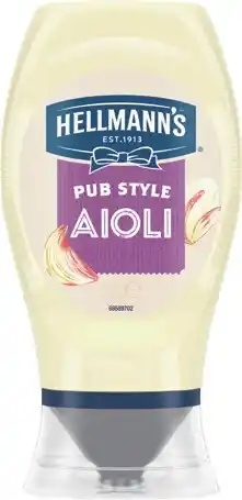 IGA Hellmann’s Garlic Aioli 252g or Truffle Mayo Squeeze 251g offer