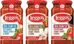 IGA Leggo’s Pasta Sauce 490‑500g Selected Varieties offer