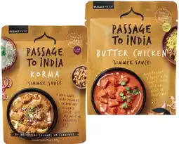 IGA Passage To India Simmer Sauce Selected Varieties offer