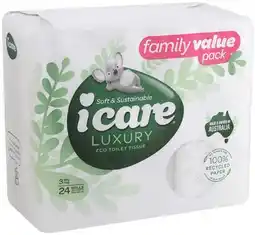 IGA Icare Luxury Eco Toilet Tissue 3 Ply offer