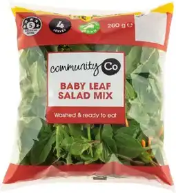 IGA Community Co Baby Leaf Salad Mix offer