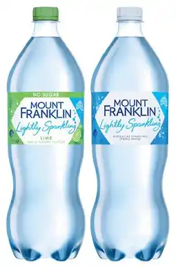 IGA Mount Franklin Lightly Sparkling Water Selected Varieties offer