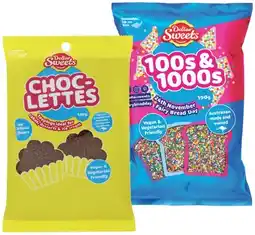 IGA Dollar Sweets 100’s & 1000’s 190g, Choclettes 150g or Bright Sprinkles 160g Selected Varieties offer