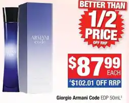 Direct Chemist Outlet Giorgio Armani Code EDP offer