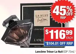 Direct Chemist Outlet Lancôme Trésor La Nuit EDP offer