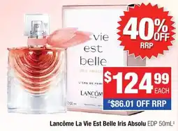 Direct Chemist Outlet Lancôme La Vie Est Belle Iris Absolu EDP offer