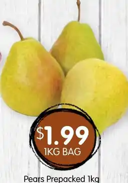 Spudshed Pears Prepacked offer