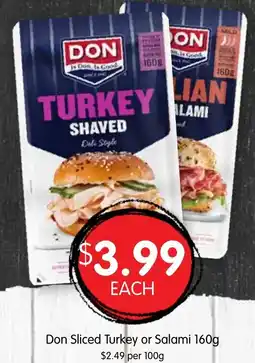 Spudshed Don Sliced Turkey or Salami offer
