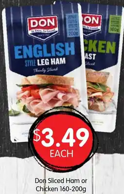 Spudshed Don Sliced Ham or Chicken offer