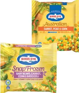 IGA Birds Eye Snap Frozen Vegetables Selected Varieties offer