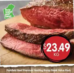 Spudshed Parkfield Beef Premium Yearling Rump Steak offer