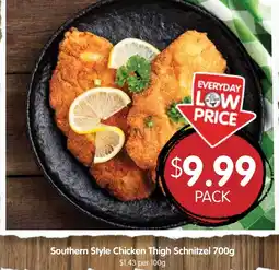 Spudshed Southern Style Chicken Thigh Schnitzel offer