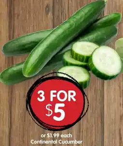 Spudshed Continental Cucumber offer