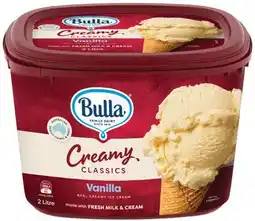 IGA Bulla Creamy Classics Ice Cream Selected Varieties offer