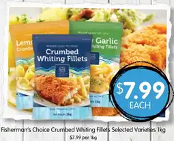 Spudshed Fisherman's Choice Crumbed Whiting Fillets Selected Varieties offer