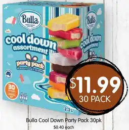 Spudshed Bulla Cool Down Party offer