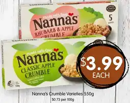 Spudshed Nanna's Crumble offer