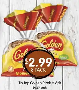 Spudshed Tip Top Golden Pikelets offer