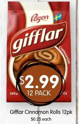 Spudshed Gifflar Cinnamon Rolls offer